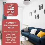 Le 62 - Spacieux T2 - Garage Gratuit, Jardin, Tram Apartment *