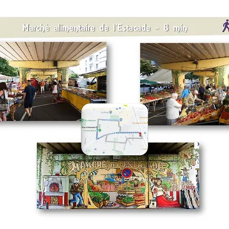 Le 62 - Spacieux T2 - Garage Gratuit, Jardin, Tram Γκρενόμπλ