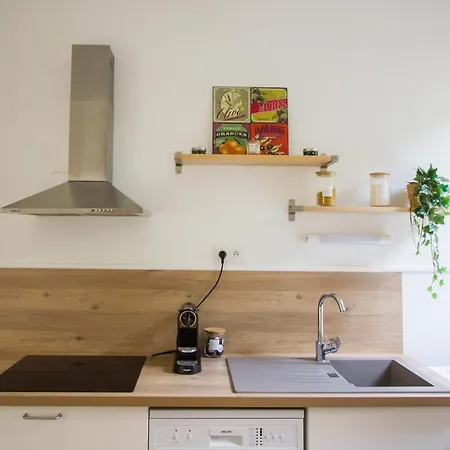 Le 62 - Spacieux T2 - Garage Gratuit, Jardin, Tram 公寓 格勒诺布尔