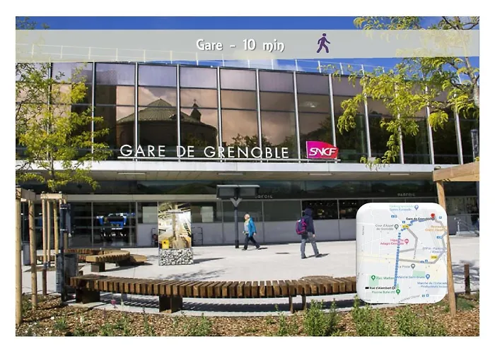 Le 62 - Spacieux T2 - Garage Gratuit, Jardin, Tram * Γκρενόμπλ